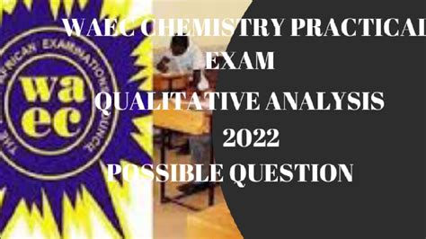 Waec Chemistry Practical Exam Qualitative Analysis Of Ammonium