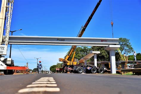 Se Inici Montaje De Vigas Prefabricadas En Pasarela Peatonal Elevada