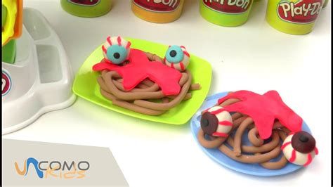 Comida Monstruosa Con Plastilina Play Doh Youtube