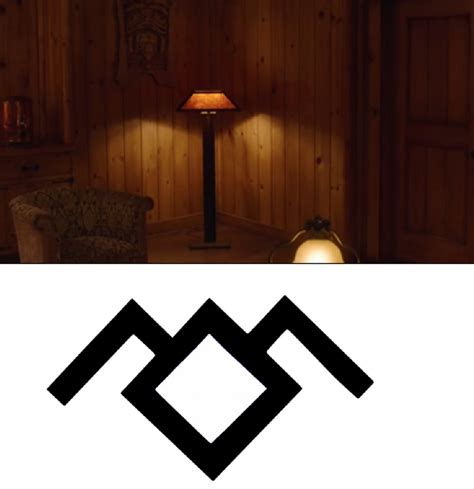 [S3E9] Hidden Owl Cave symbol in Twin Peaks Lodge scene : twinpeaks