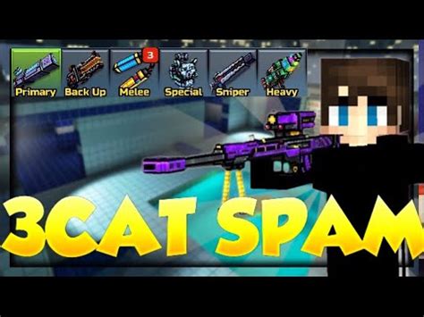 Top Best 3 CAT SPAM Weapons In Pixel Gun 3D YouTube