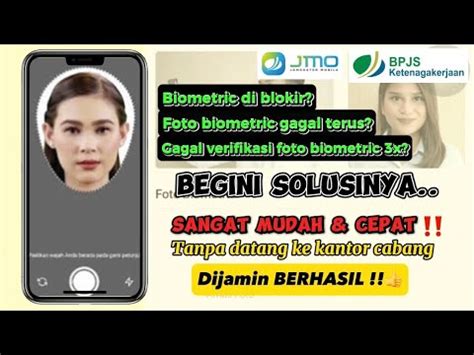 Solusi Gagal Foto Biometrik JMO 3x Cara Buka Blokiran Foto Biometrik