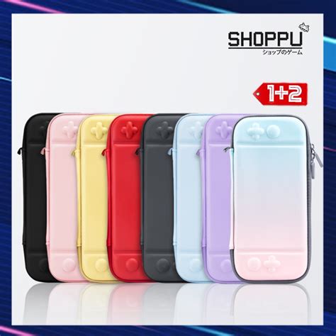 [1+2] Nintendo Switch Case Gradient Cover Hard Colorful Casing ...