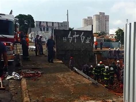 G1 Muro Desaba E Deixa Operários Mortos E Feridos Em Obra De Campinas