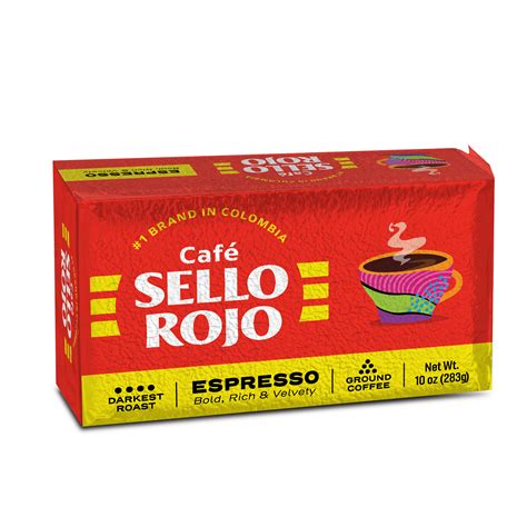 Café Sello Rojo Espresso Brick 10 oz Pack of 12 100 Colombian