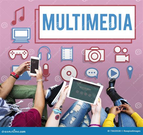 Multimedia Animation Computer Graphics Digital Concept Stock Photo