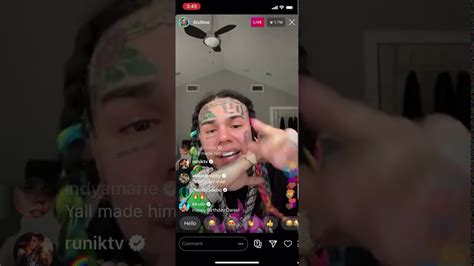 6ix9ine Goes Live On Ig Explains Why He Snitched 1080p Hd Youtube