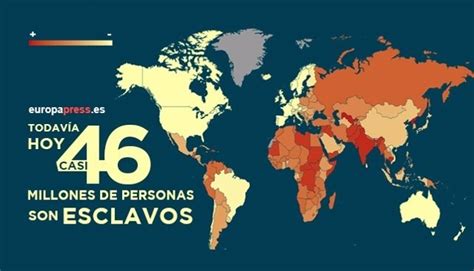 Mapa De La Esclavitud Moderna En El Mundo