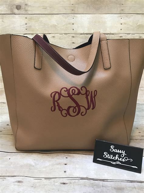 tote bag monogrammed tote bag large tote bag personalized