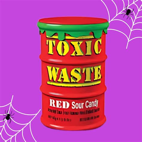 Toxic Waste Red Drum Sour Candy Retro Sweets Online