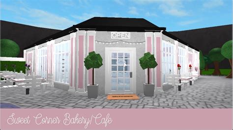 Roblox Bloxburg Sweet Corner Bakery Cafe [speed Build] Youtube