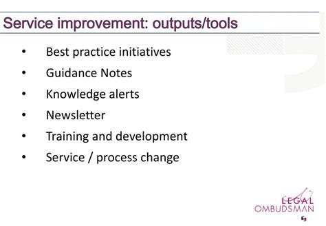 Catching Excellence Continuous Improvement At The Legal Ombudsman