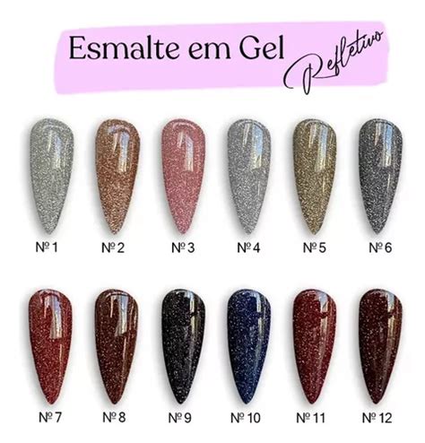 Kit Esmaltes Em Gel Refletivo L Rio Parcelamento Sem Juros