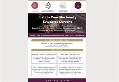 Ministros Participarán En Jornada De “justicia Constitucional Y Estado De Derecho” Noticias