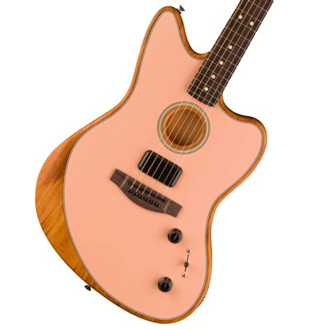 Fender Acoustasonic Player Jazzmaster Rosewood Fingerboard Shell Pink フェンダー【新品特価】 イシバシ楽器