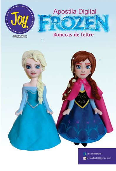 Apostila Digital Frozen Bonecas Elsa E Anna Feltro Elo