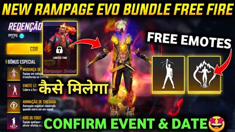 Rampage Evo Bundle Free Fire Rampage United Bundle Free Fire New