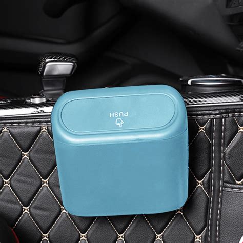 Office Trash Leakproof Car Trash Bin With Lid Clean Organized Car