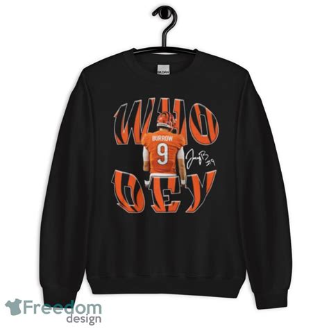 Cincinnati Bengals Joe Burrow Who Dey Signature Shirt Freedomdesign