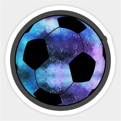 Galaxy Soccer Ball By Lisaliza Soccer Ball Soccer Red Bubble Stickers