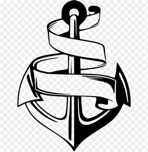 Cute Black Anchor Clip Art