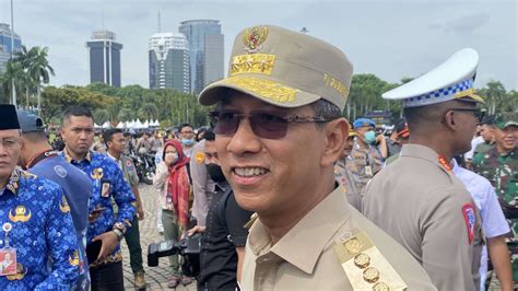 foto heru budi sebut hampir  gedung pemprov dki  pasang