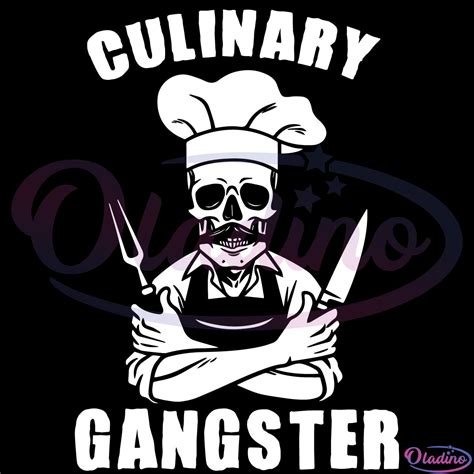 Chef Life Kitchen Svg Digital File, Chef Culinary Gangster Svg, BBQ Svg