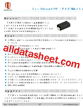 P Sma Ca Datasheet Pdf Shanghai Leiditech Electronic Technology Co