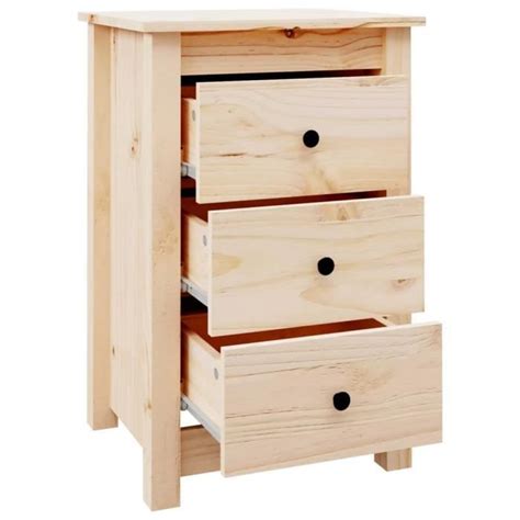 Abb Tables De Chevet Pcs X X Cm Bois De Pin Massif Qqmora