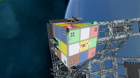 heres  rubiks cube ship scrolller