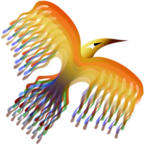 Phoenix Bird Colourful Free Svg