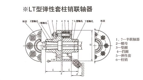 Lt型弹性套柱销联轴器 江苏诺兴传动联轴器制造有限公司