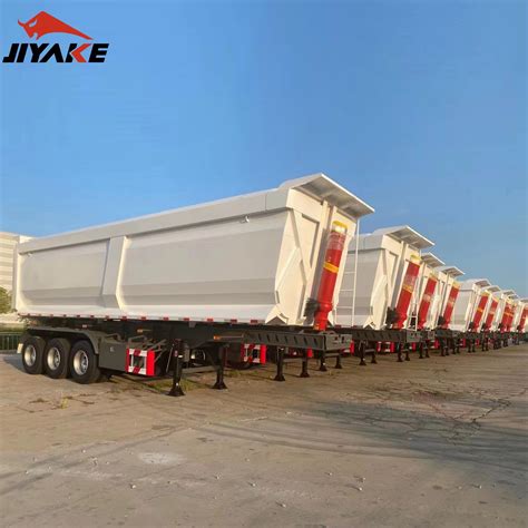 Tipper Trailer Heavy Duty 3 Axle 4 Axle Hydraulic Cylinder Rear End