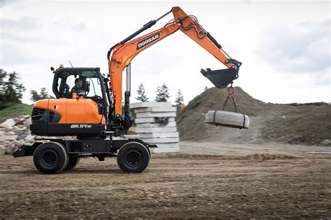 Comércio Máquinas Doosan lanza la nueva excavadora de ruedas DX57W 7