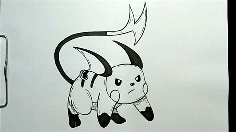 How To Draw Raichu From Pokemon Youtube