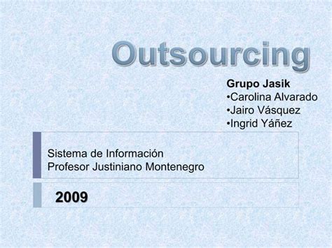 Outsourcing Ppt Ppt Descarga Gratuita