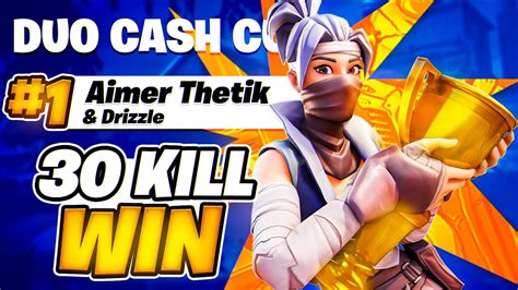 30 KILL WIN IN THE DUO CASH CUP Thetik YouTube