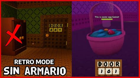 DOORS MODO RETRO SIN ARMARIOS HABITACION SECRETA ROBLOX YouTube