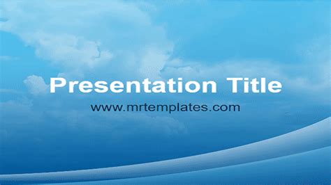 Blue Sky Ppt Template Graphicxtreme