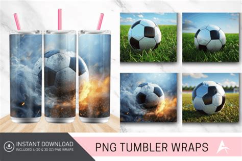 D Soccer Stadium Tumbler Wrap Designs Graphics