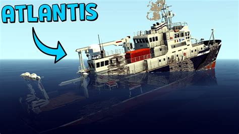 A Warship Sank The Atlantis Stormworks Build And Rescue Youtube