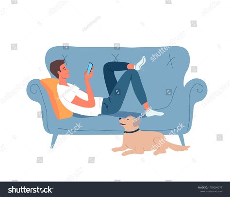 Dog On Blue Couch Royalty-Free Images, Stock Photos & Pictures ...