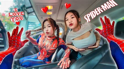 I Jumped Into Hot Spider Girl’s Sister Romantic Love Story By Spider Man Parkourpov In Real