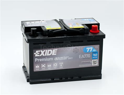 Exide Premium 12V 77Ah 760A EA770 278x175x190mm pravá