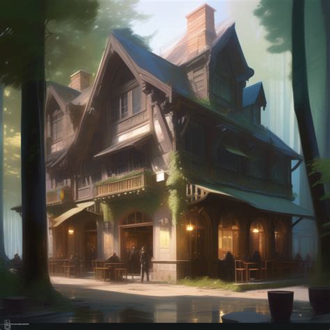 tavern in the wood by NemoArrigo on DeviantArt