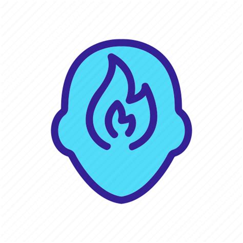 Brain Concept Contour Mind Psychology Silhouette Icon Download