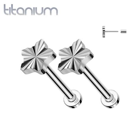 Implant Grade Titanium Earrings Pierced Universe