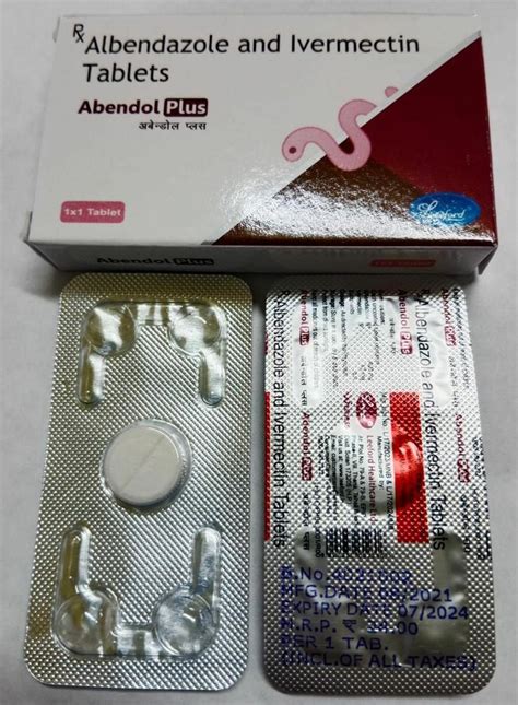 Abendol Plus Albendazole And Ivermectin Tablet Packaging Type Strips