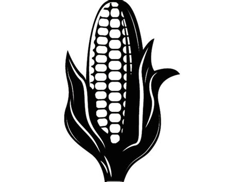 Corn Stalk Silhouette at GetDrawings | Free download