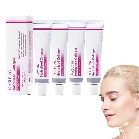 4 Stück Hydrolyzed Collagen Neck Firming Cream Cream Neck Care Cream